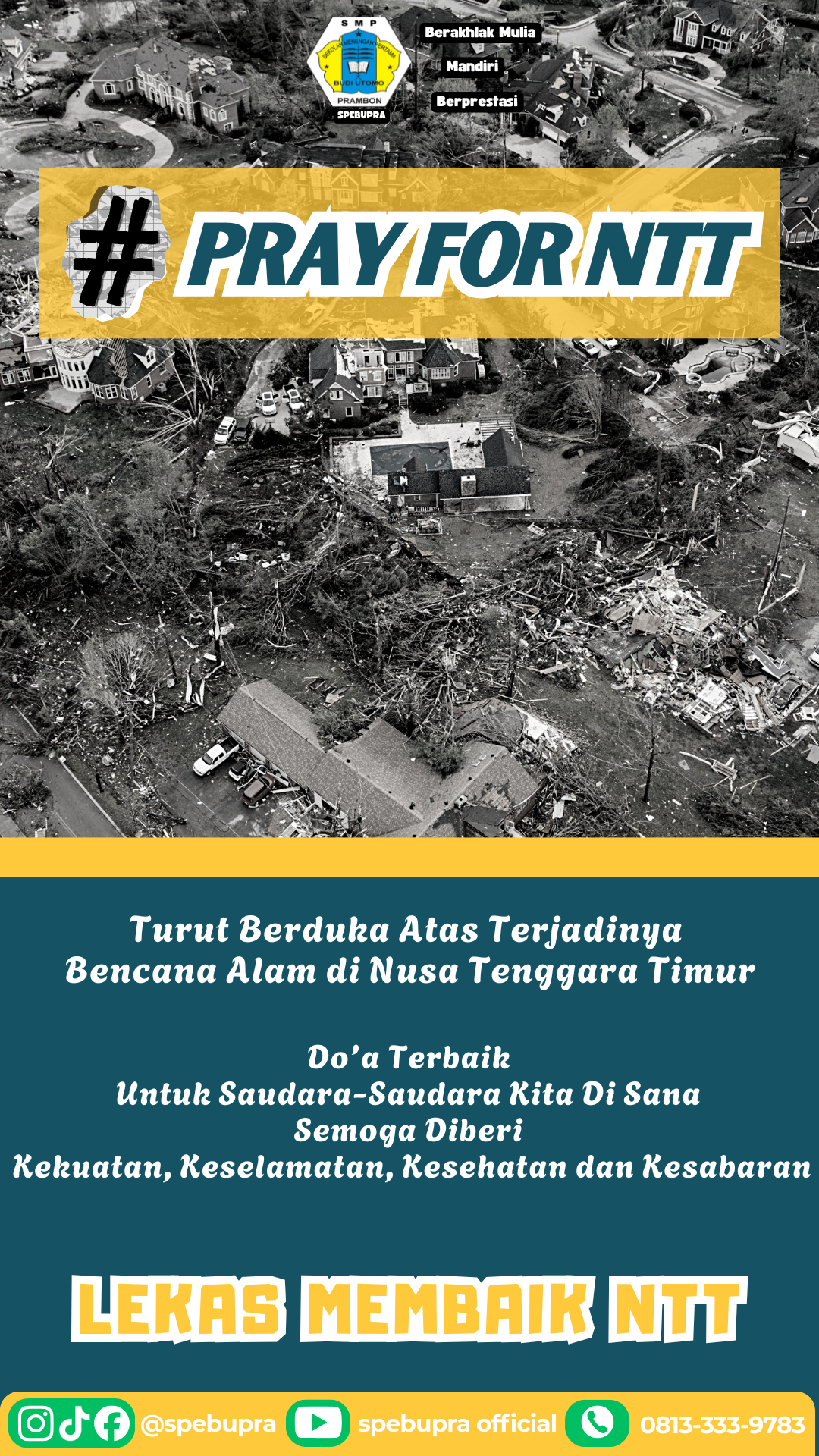 TURUT BERDUKA ATAS BENCANA GEMPA BUMI DI NTT